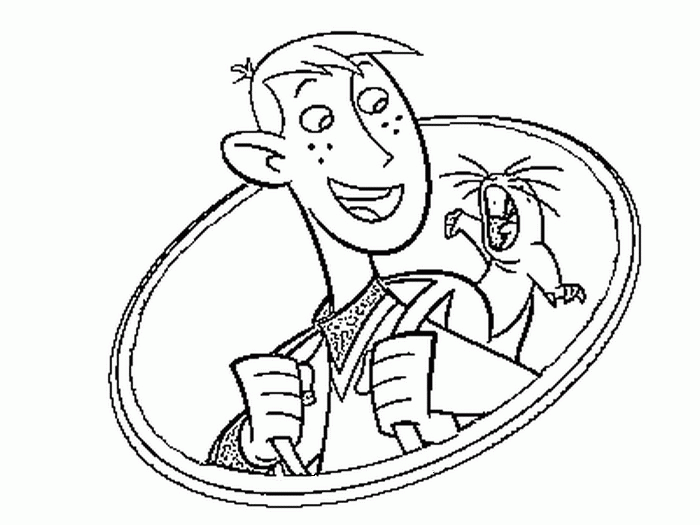 Kim possible coloring pages