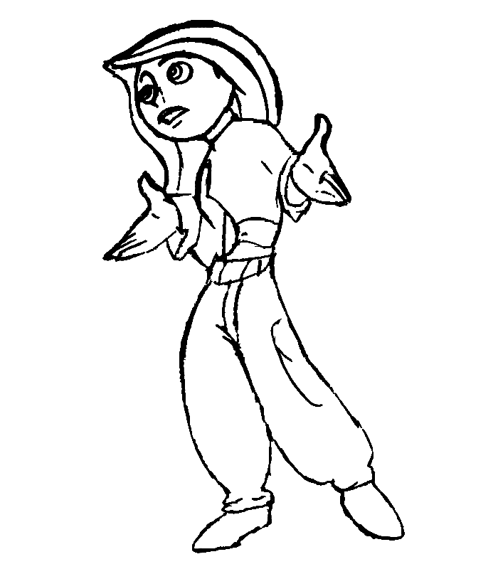 Kim possible coloring pages