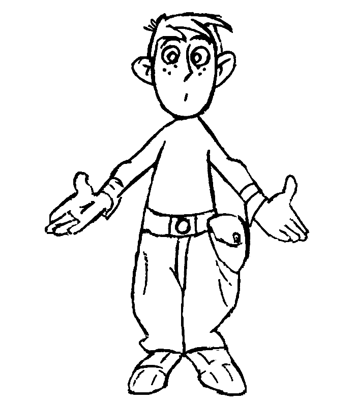 Kim possible coloring pages