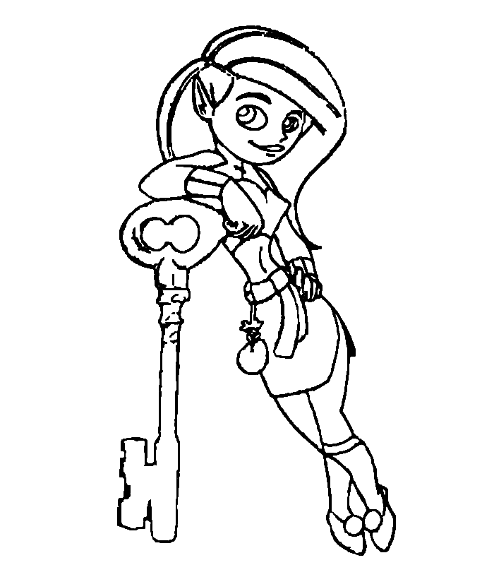 Kim possible coloring pages