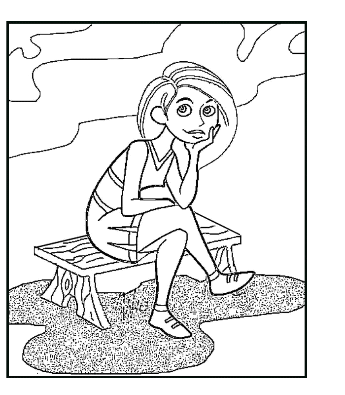 Kim possible coloring pages