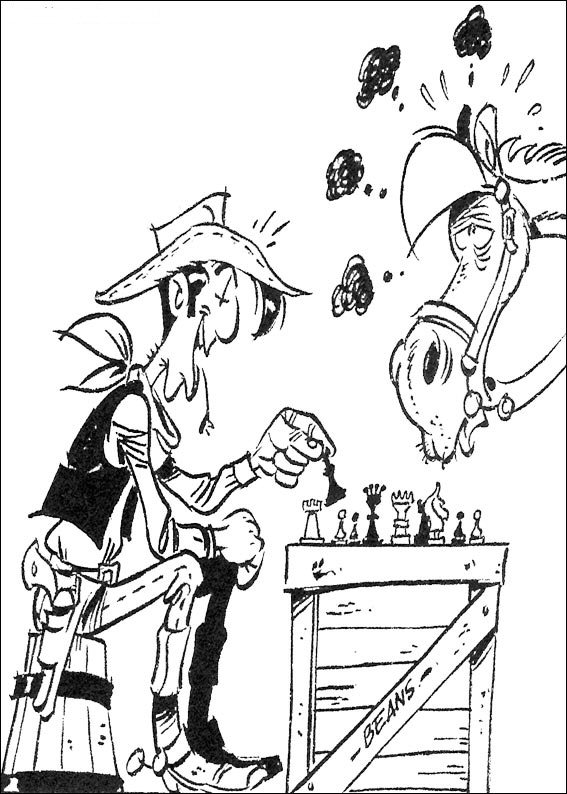 Lucky luke coloring pages