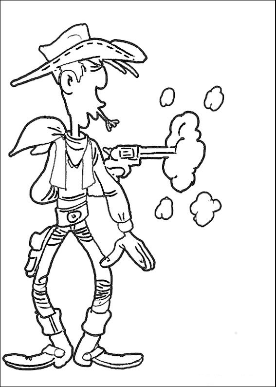 Lucky luke coloring pages