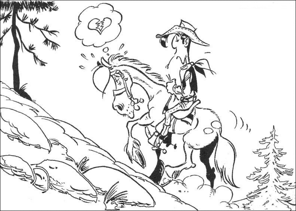 Lucky luke coloring pages