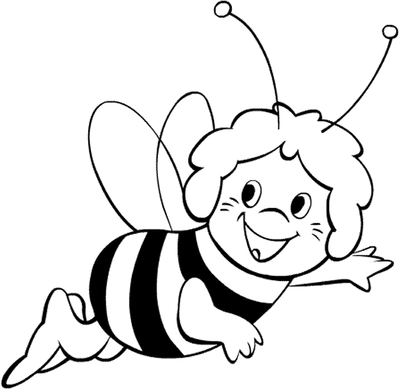 Maya the bee coloring pages