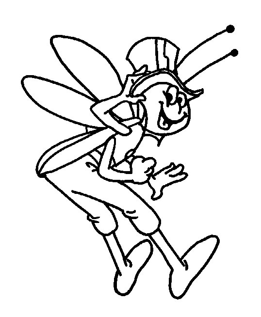 Maya the bee coloring pages