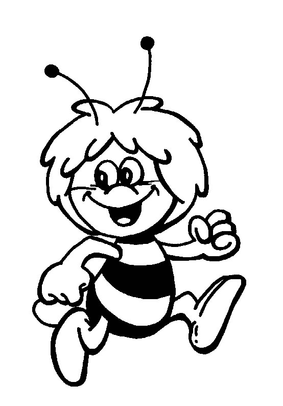 Maya the bee coloring pages