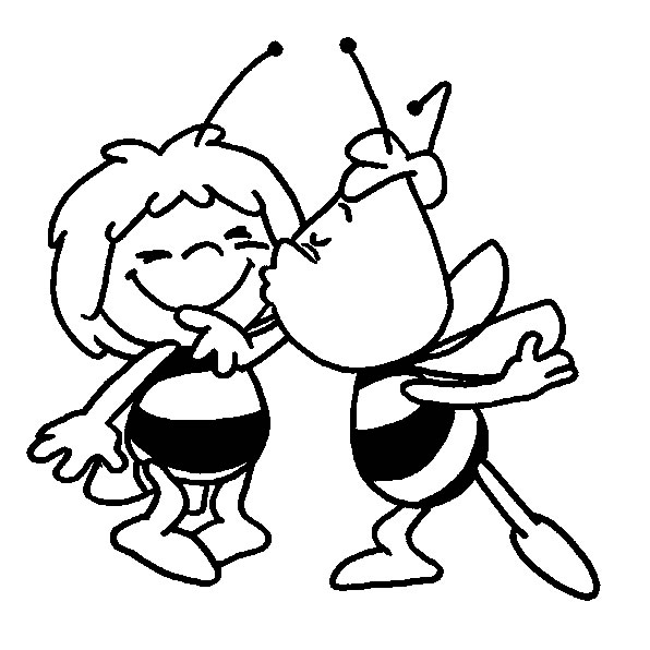 Maya the bee coloring pages