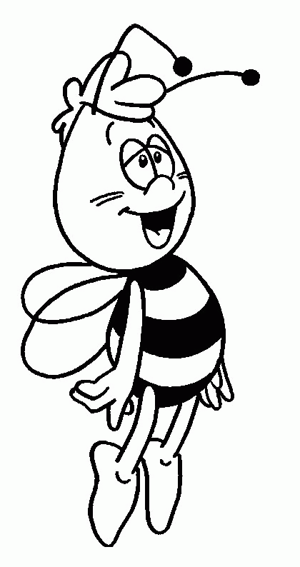 Maya the bee coloring pages