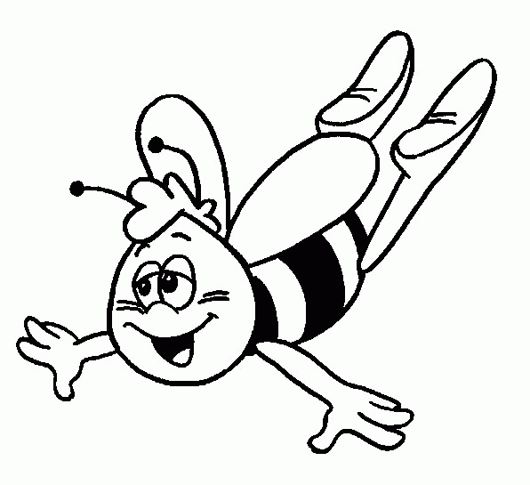 Maya the bee coloring pages