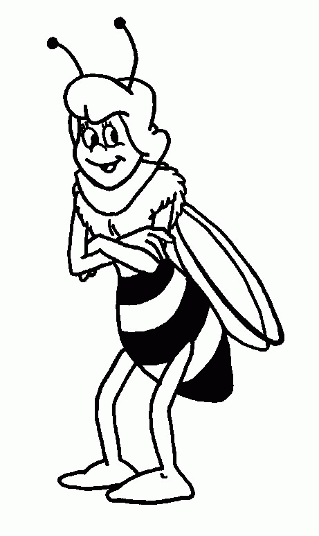 Maya the bee coloring pages