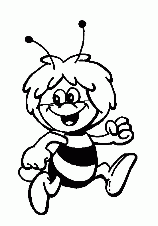 Maya the bee coloring pages