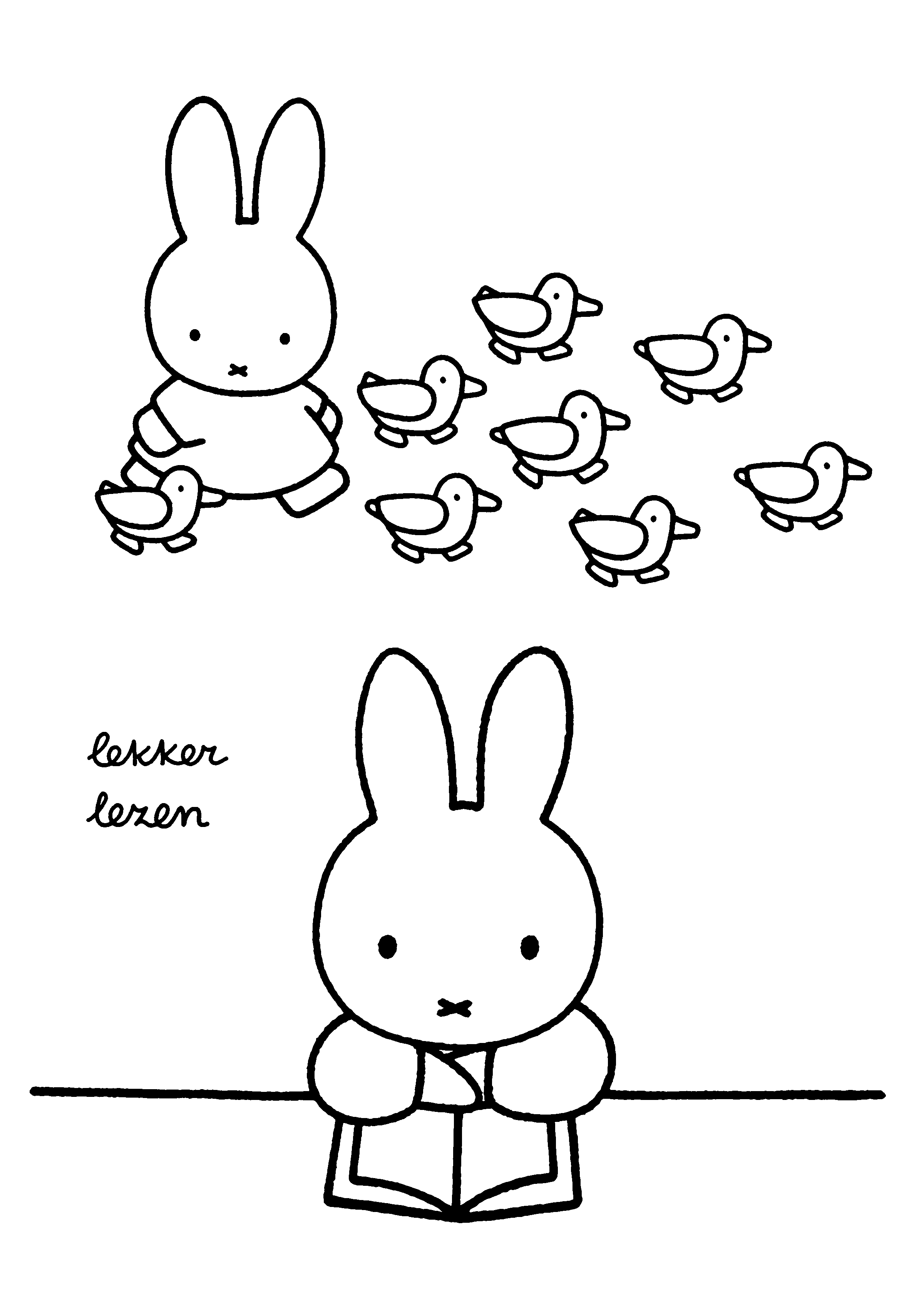 Miffy coloring pages