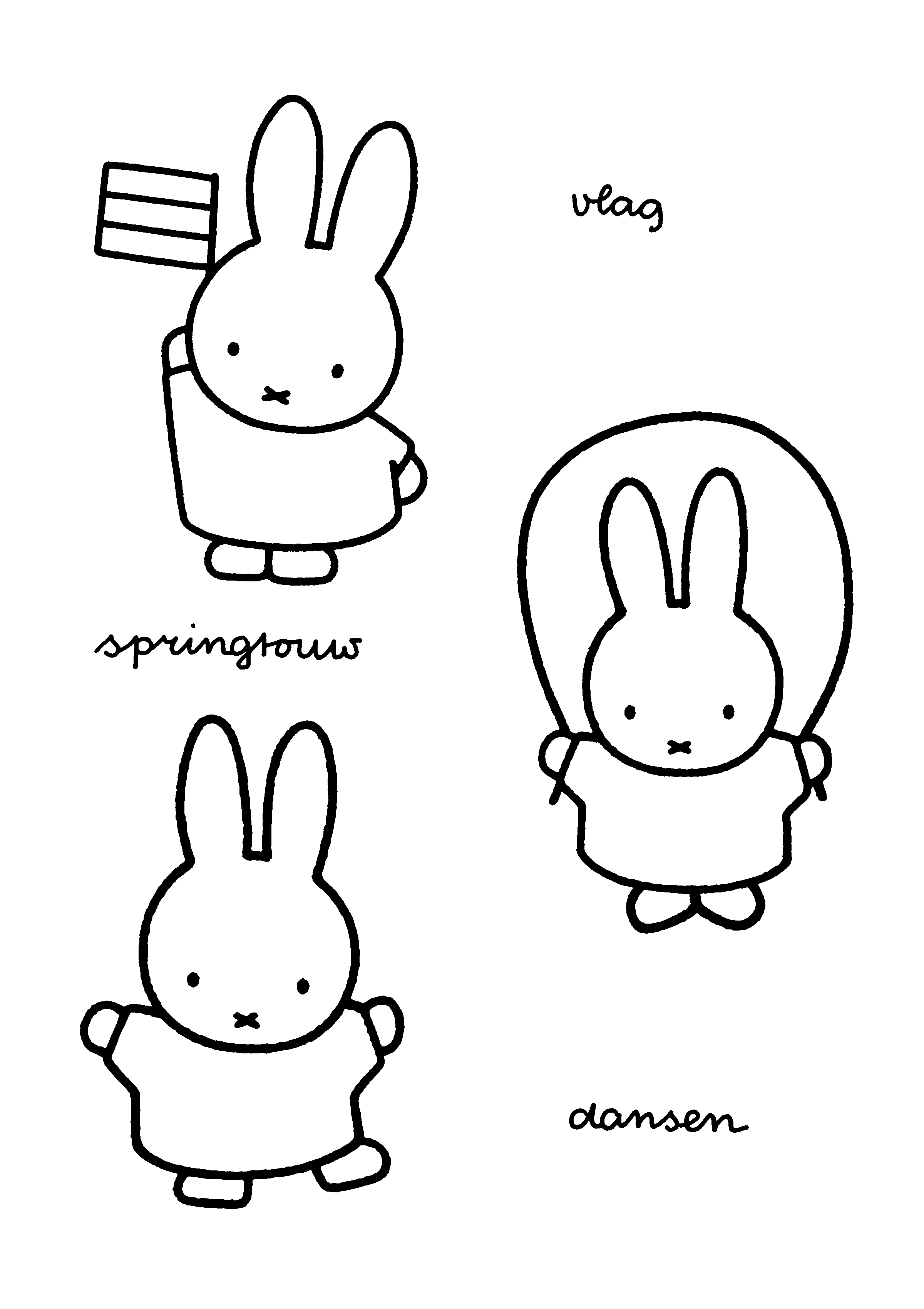 Miffy coloring pages