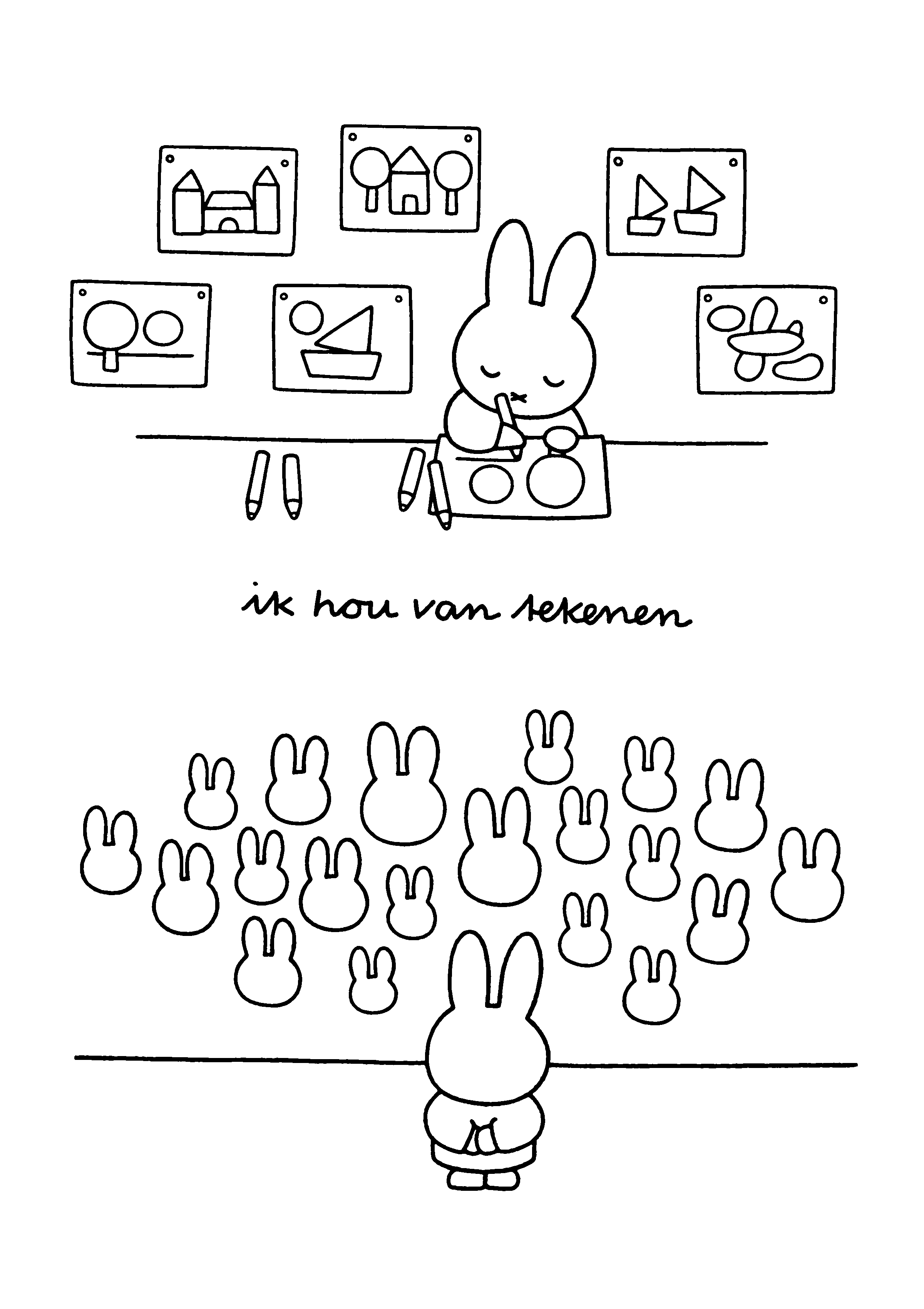 Miffy coloring pages