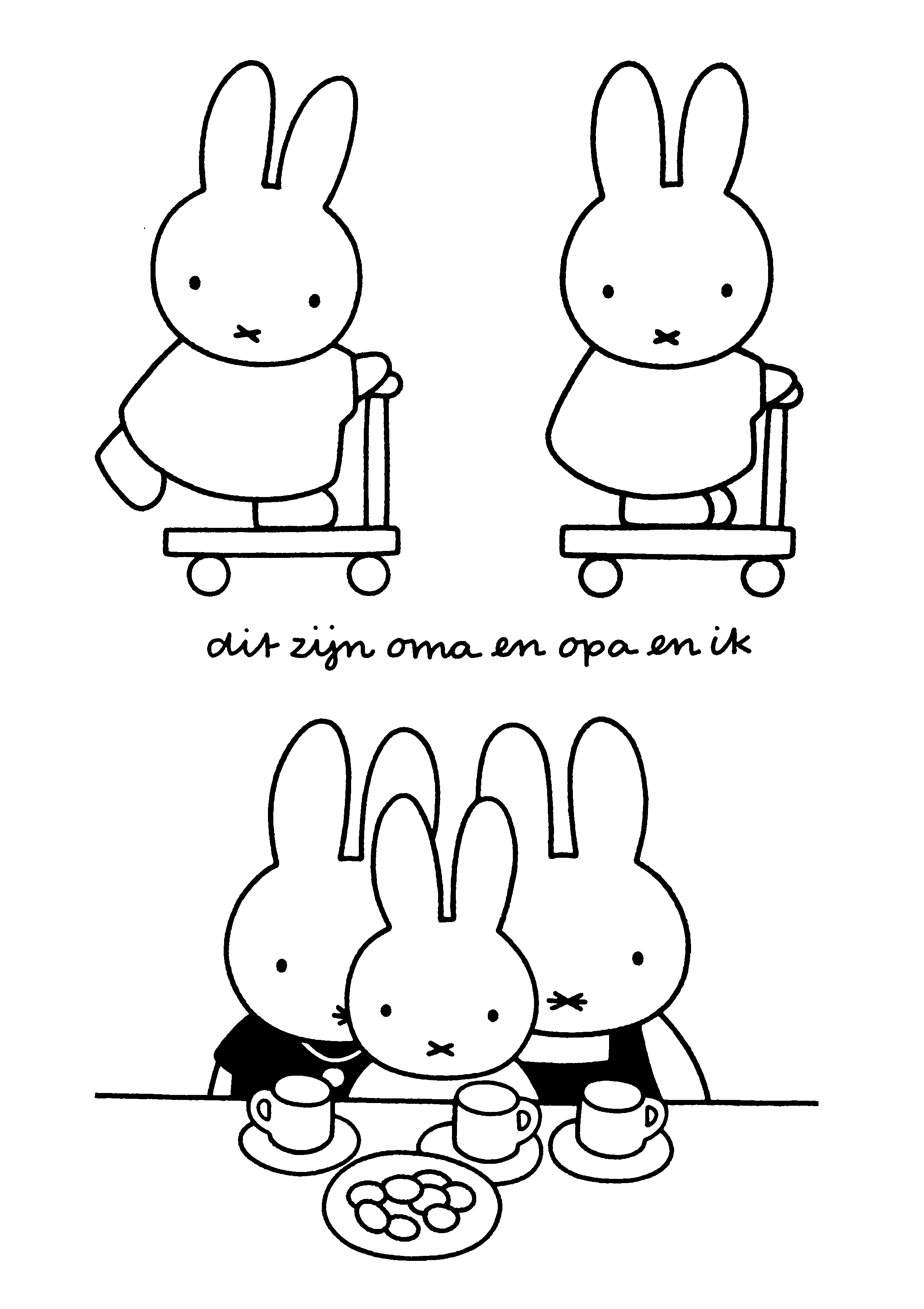 Miffy coloring pages