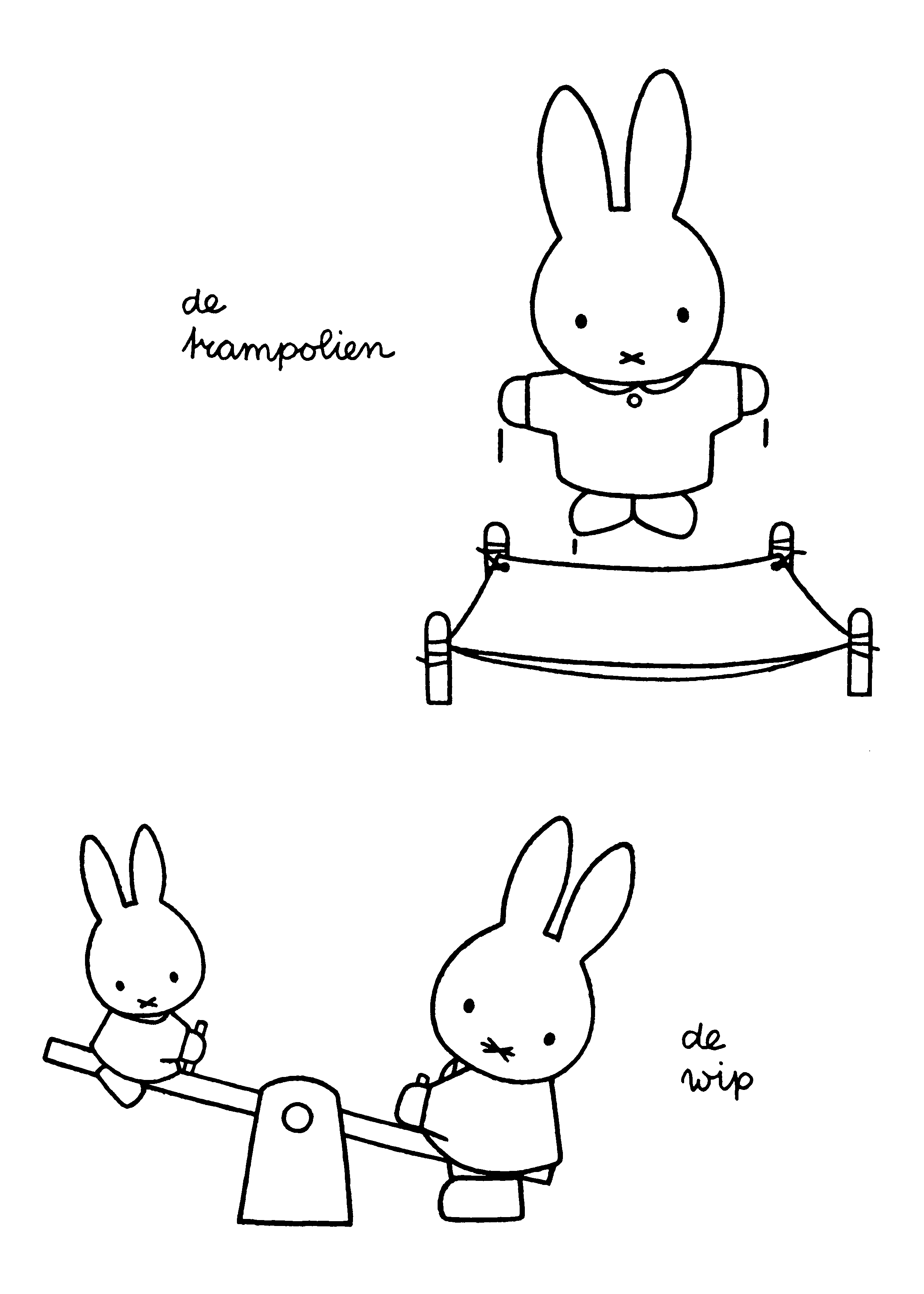 Miffy coloring pages