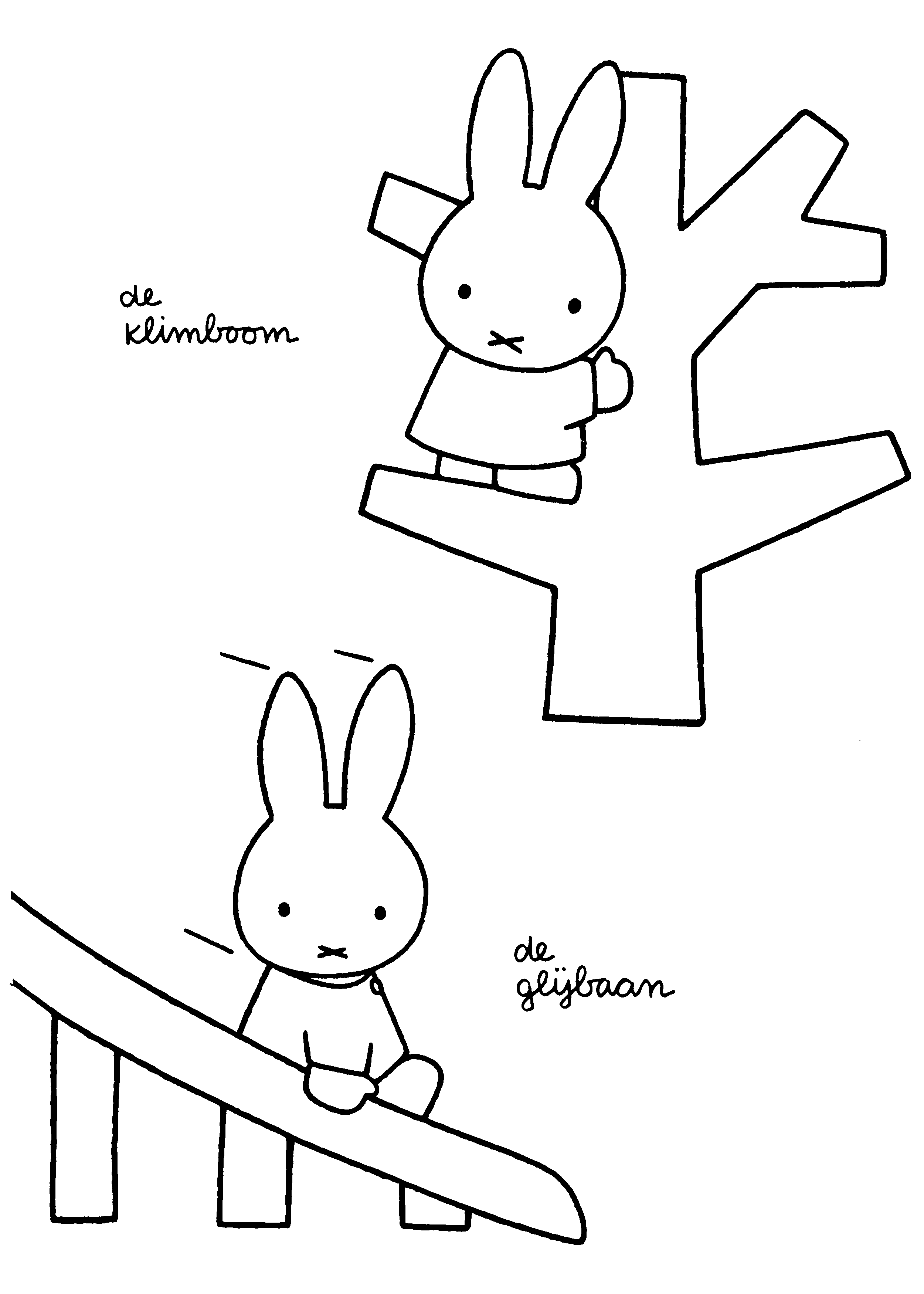 Miffy coloring pages