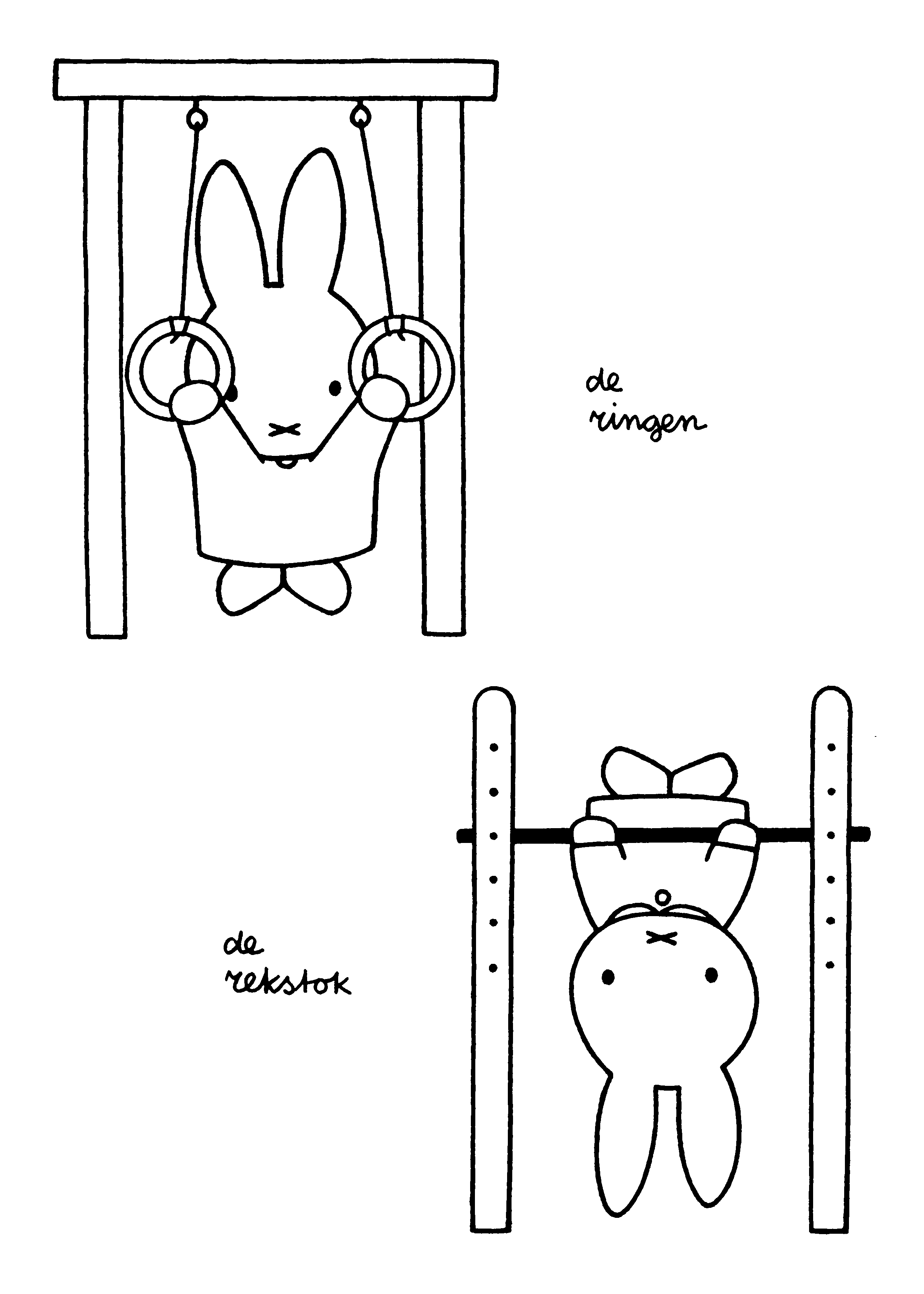 Miffy coloring pages