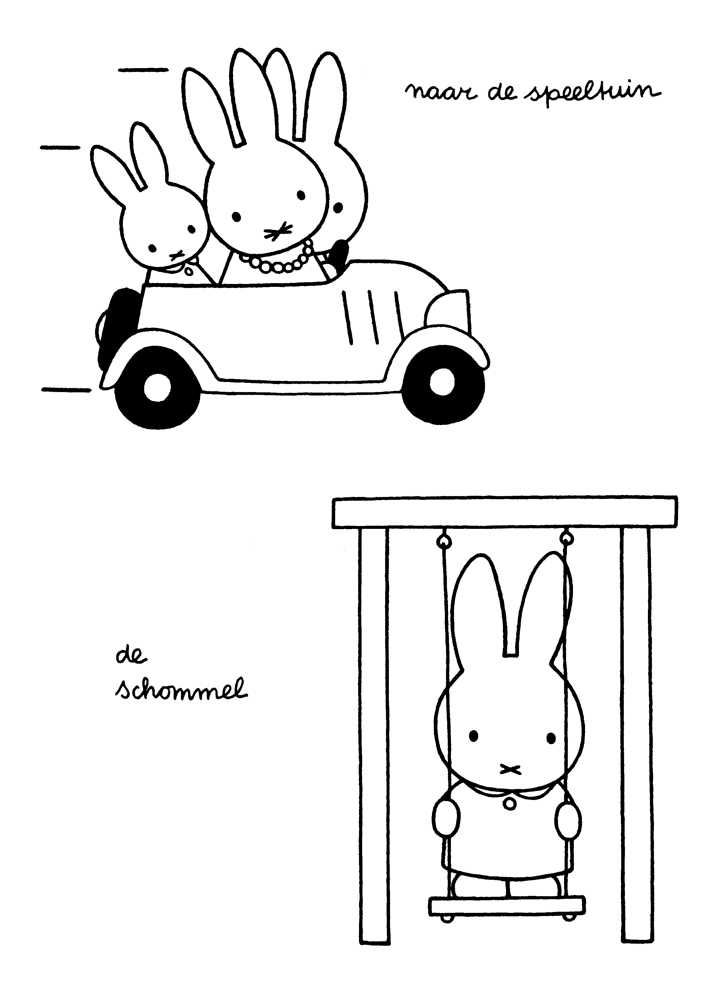 Miffy coloring pages