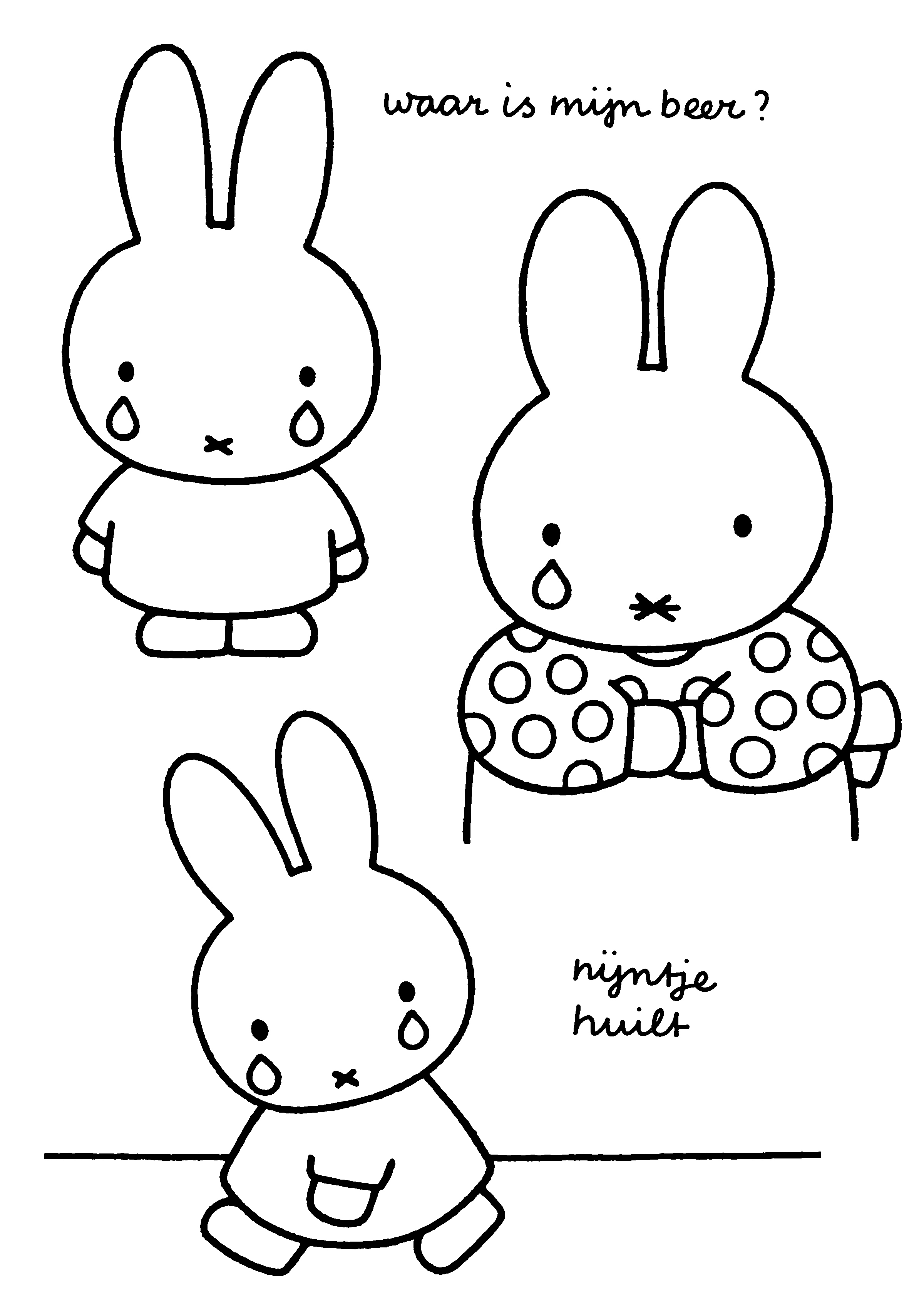 Coloring Page - Miffy coloring pages 4