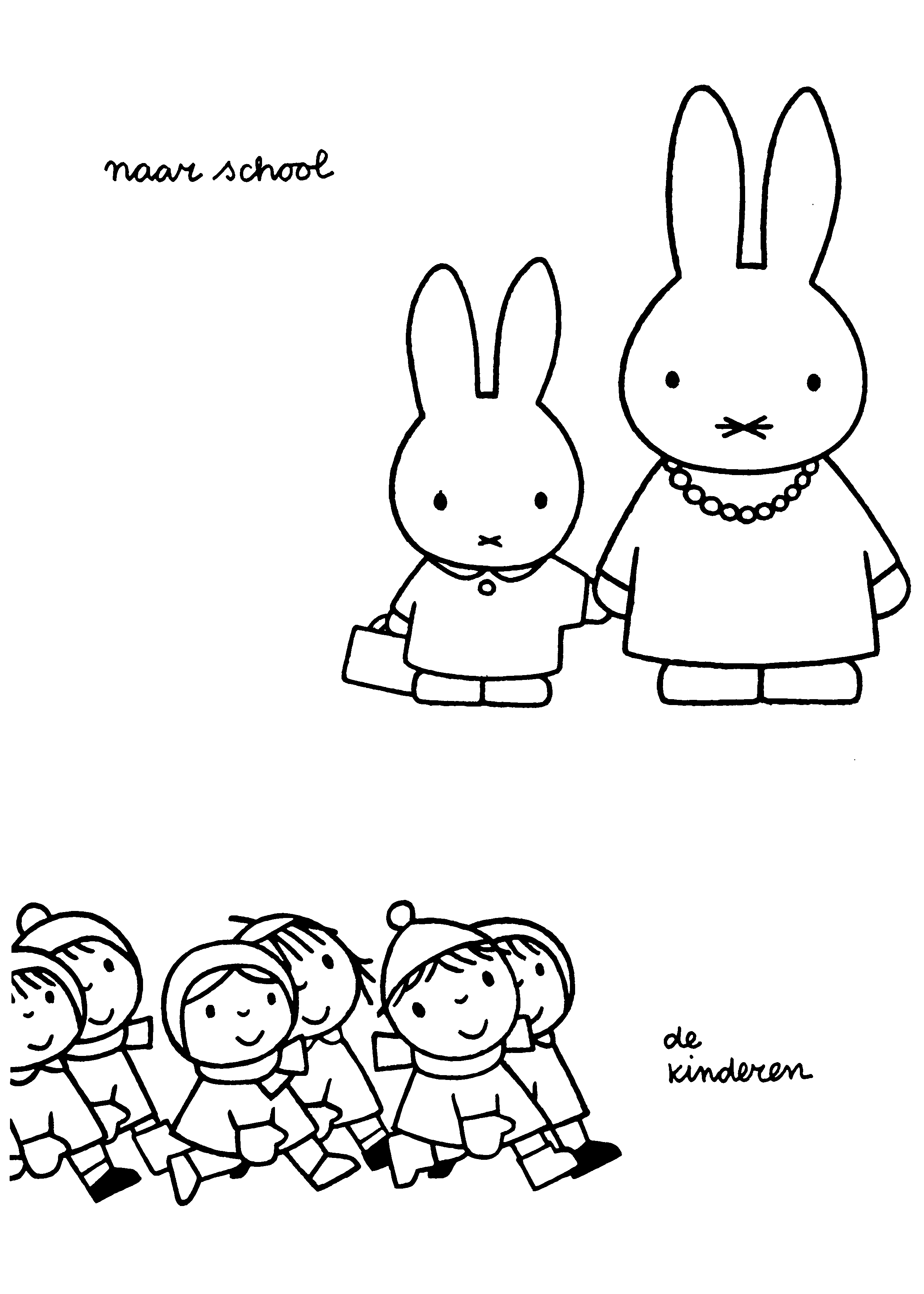 Miffy coloring pages