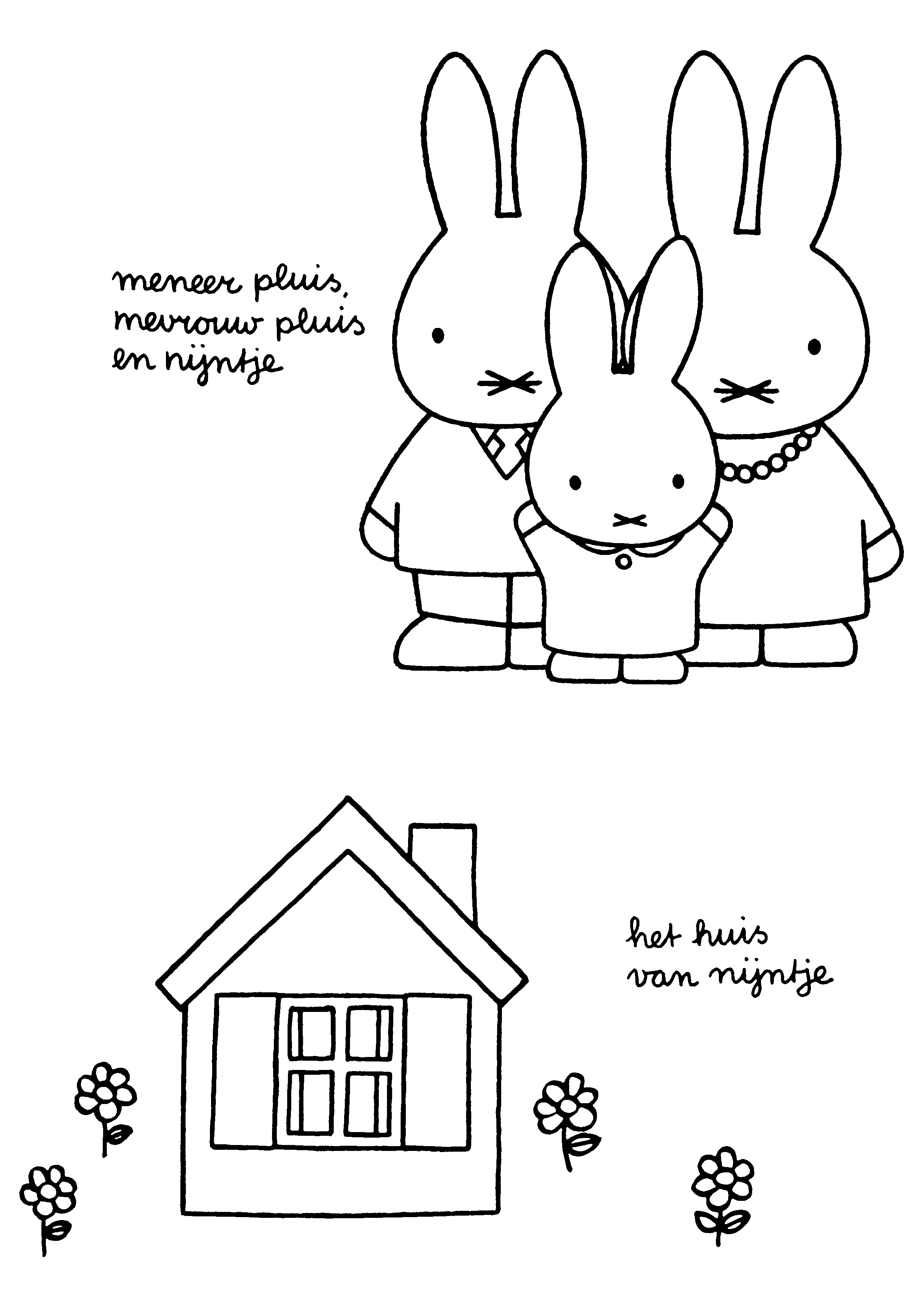 Miffy coloring pages