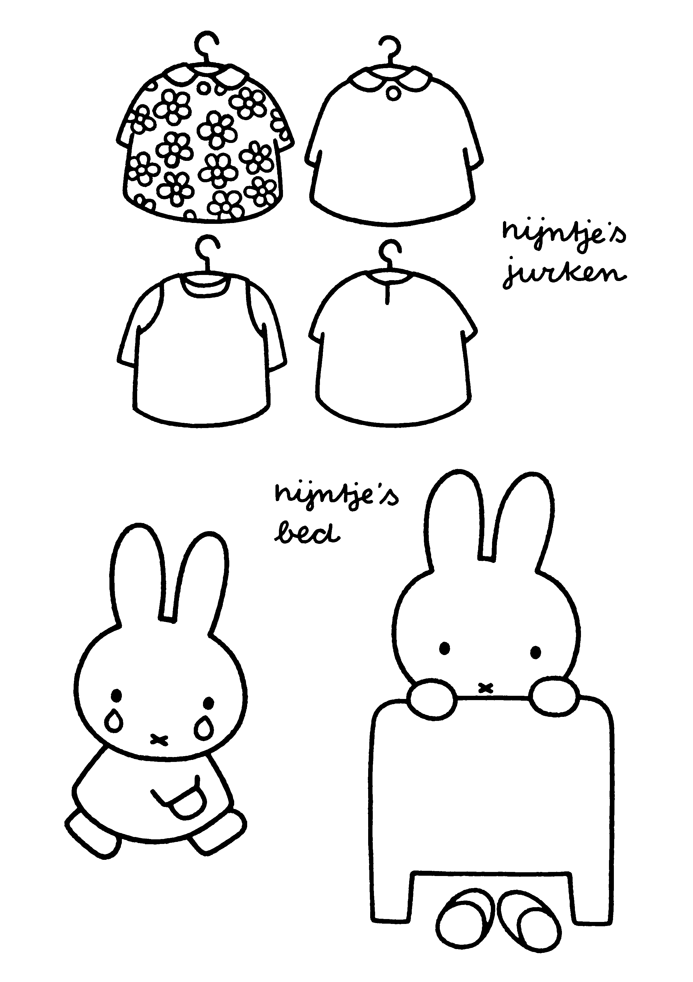 Miffy coloring pages