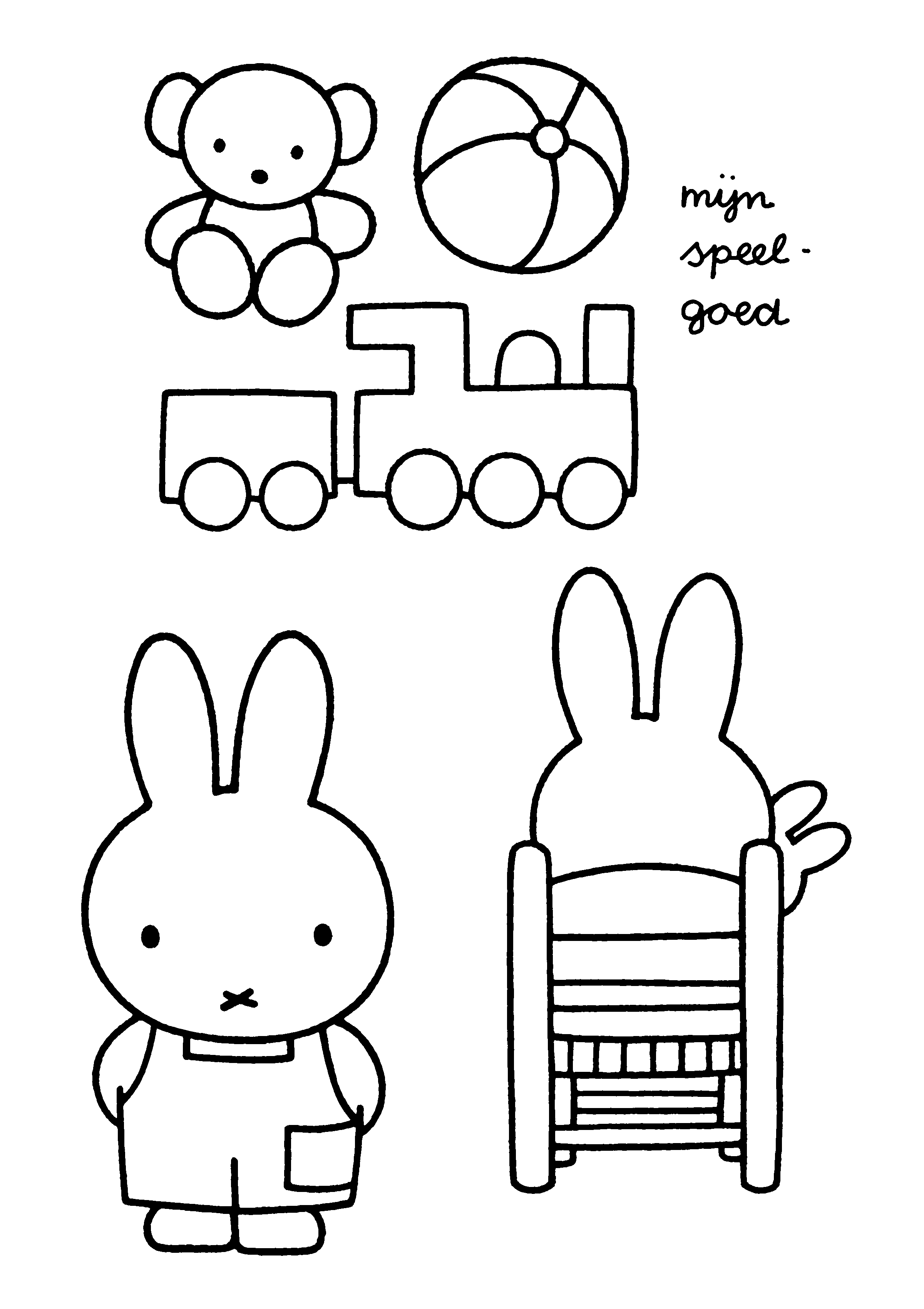 Miffy coloring pages