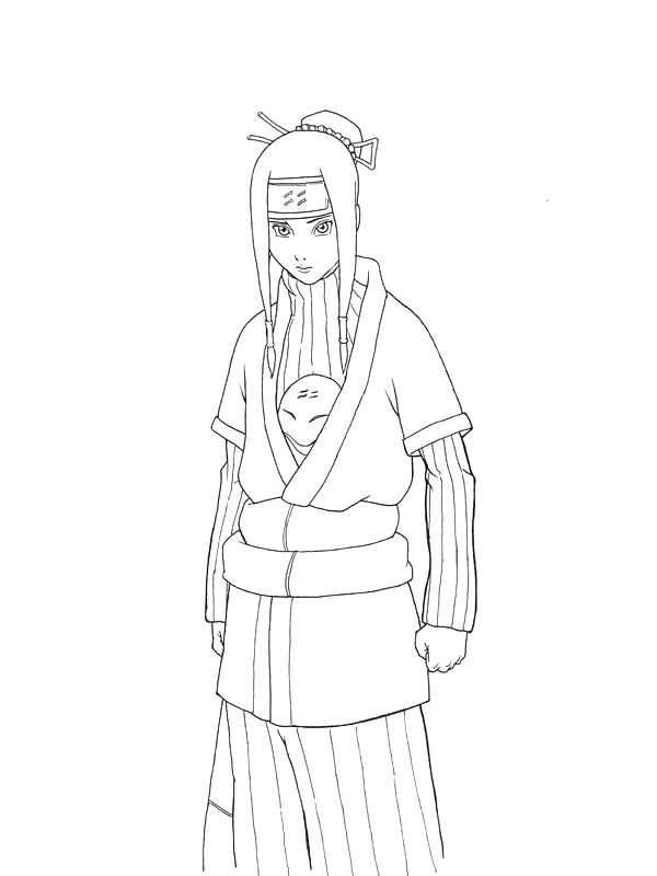 97 Naruto Neji Coloring Pages  HD