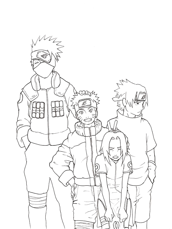 Naruto coloring pages