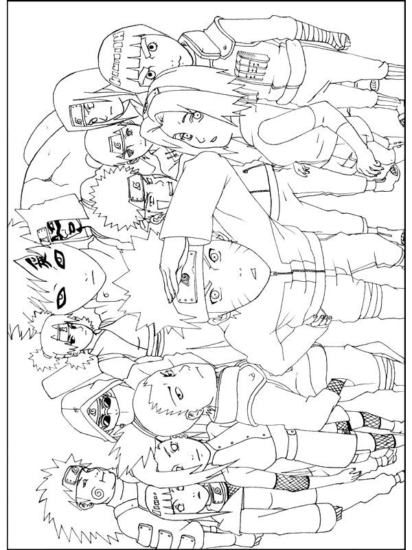 Naruto coloring pages