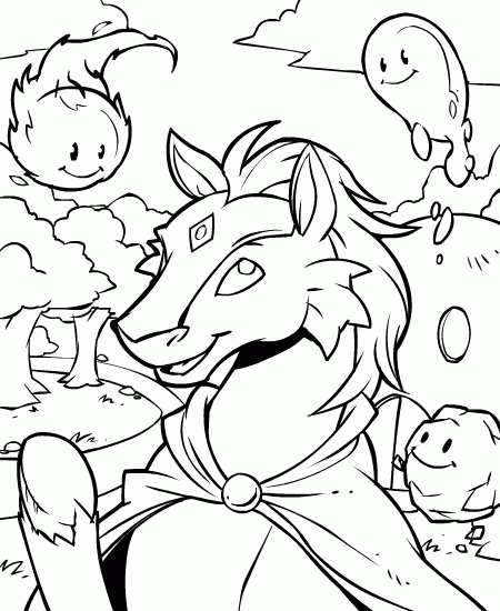 Neopets coloring pages