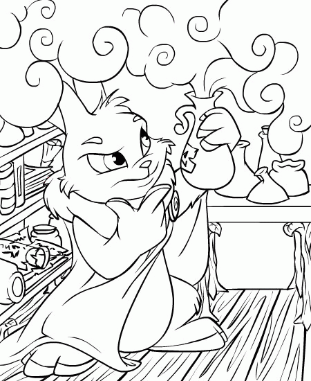 Neopets coloring pages