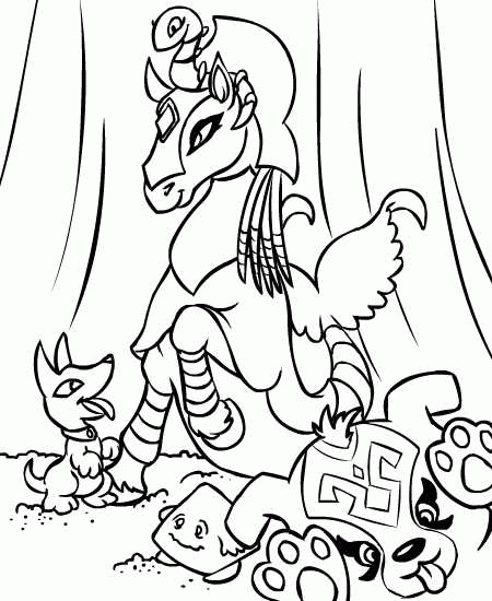 Neopets coloring pages