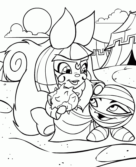 Neopets coloring pages