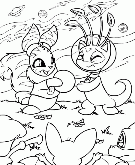 Neopets coloring pages