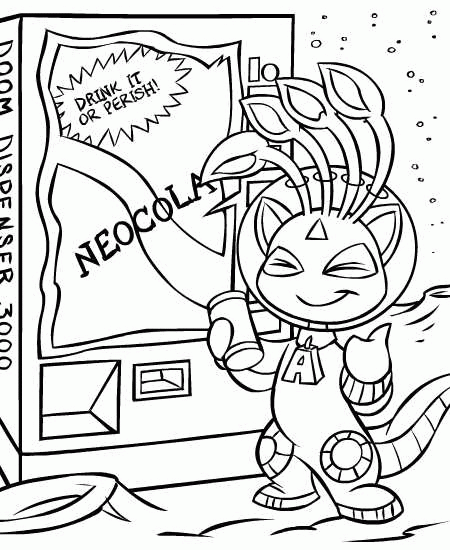 Neopets coloring pages