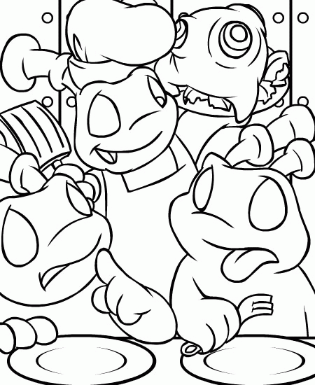 Neopets coloring pages