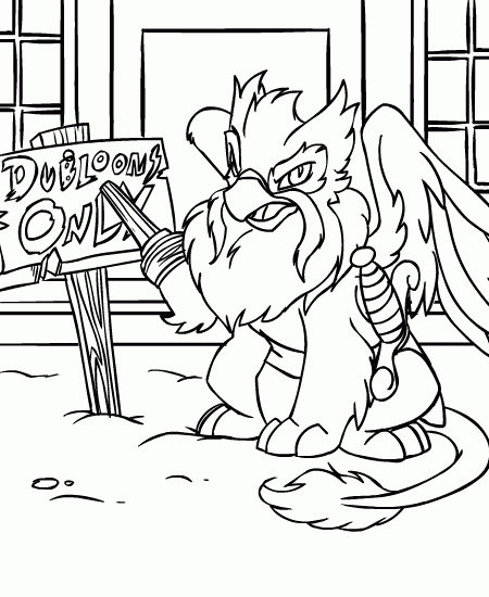 Neopets coloring pages