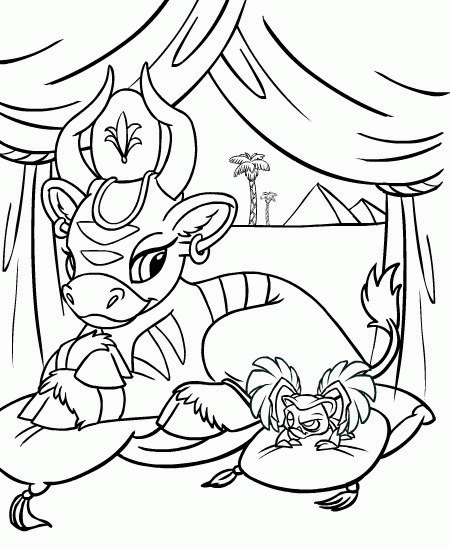 Neopets coloring pages