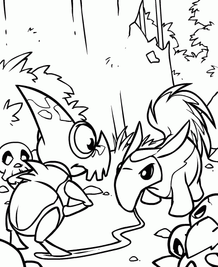 Neopets coloring pages