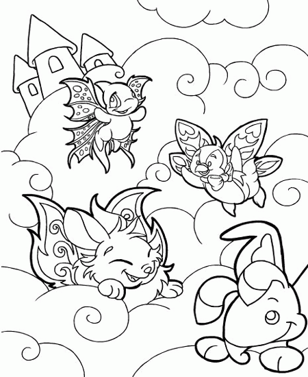 Neopets coloring pages