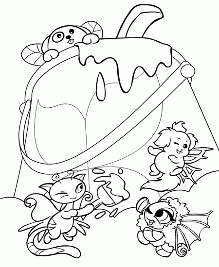 Neopets coloring pages