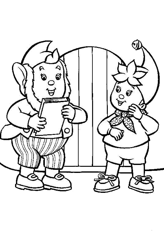 Noddy coloring pages