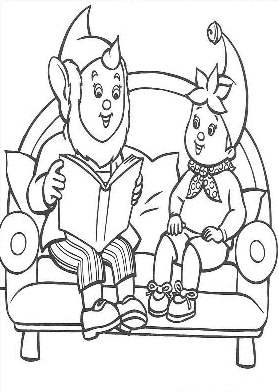 Noddy coloring pages