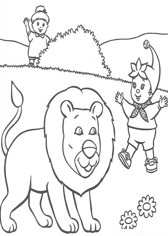 Noddy coloring pages