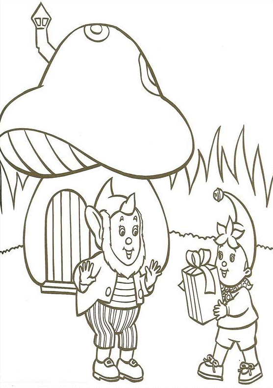 Noddy coloring pages