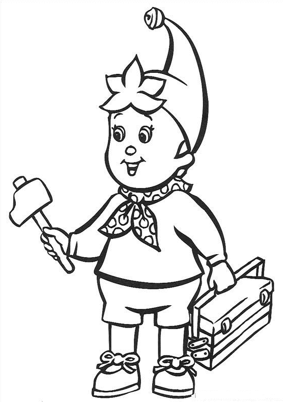 Noddy coloring pages