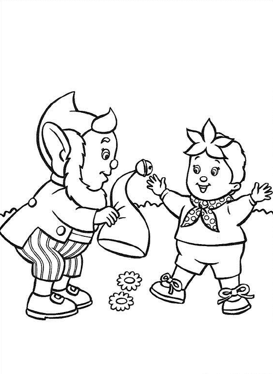 Noddy coloring pages